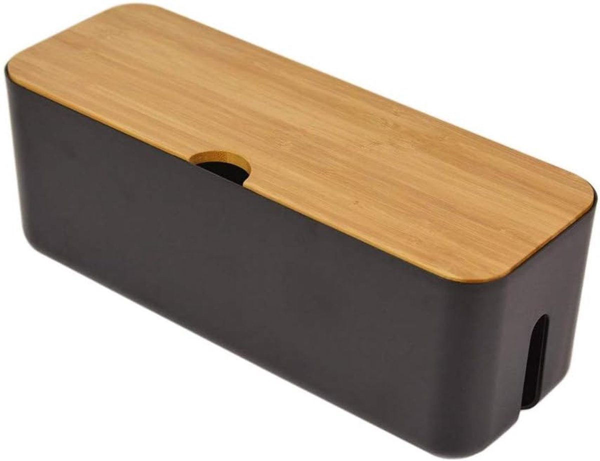 SnelShoppen - Cable Management Box, Power Stripe Organizer, Corduroy Organizer voor Kabels, Versteek Stroomstrips en Snoeren voor Televisies, Computer