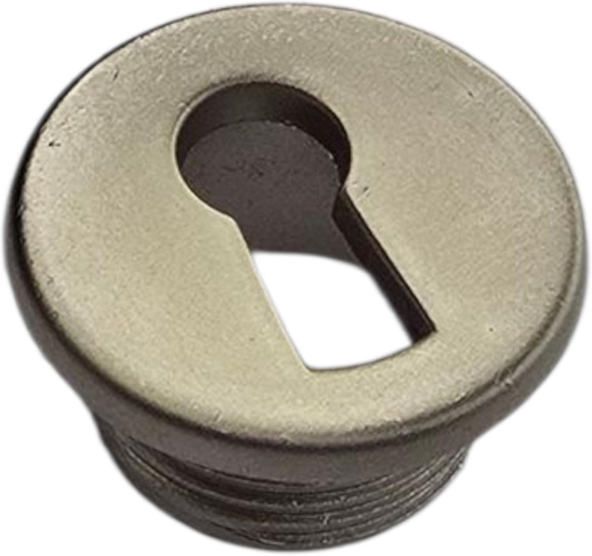 SnelShoppen - Sleutelhanger 25 mm - Meubelslot voor Klussen, Restauratie en Meubelherstel, Matte Nikkel Geplateerd, Ideaal voor Diverse Interieurs