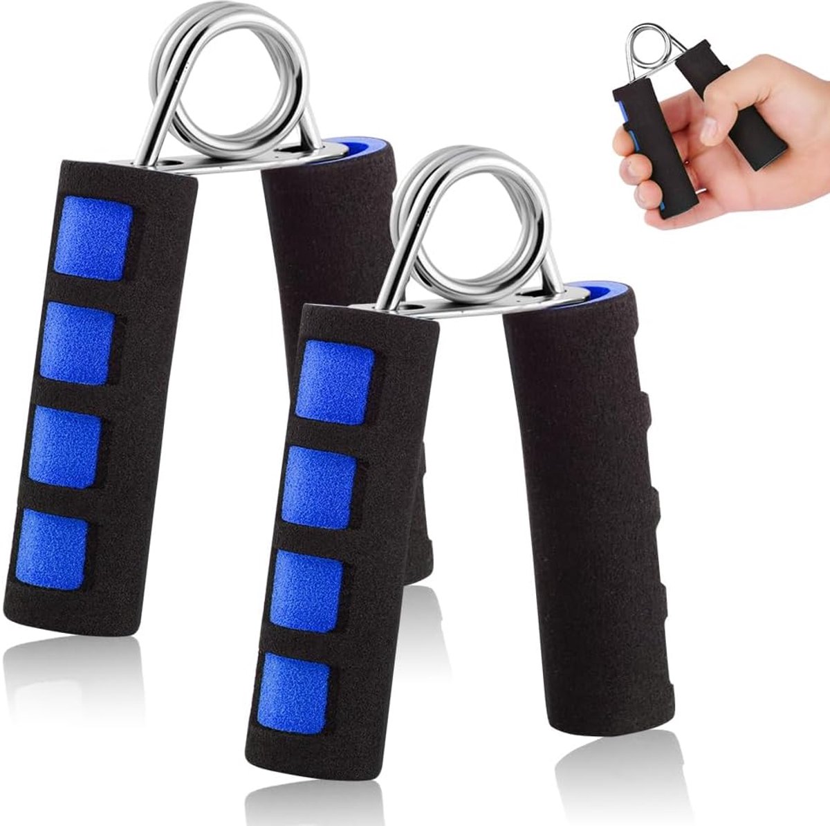 Thijox - Krachtstang Hand Grip - Professionele Greepversterkers met 2 Trainingsgrepen voor Thuis en Sportschool - Ideaal voor Handgrepen, Polsen en Ar
