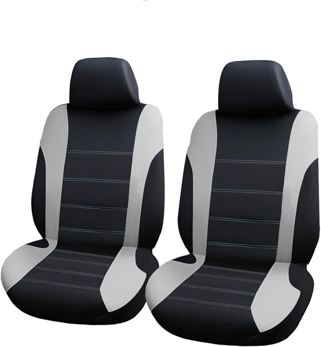 SnelShoppen - Auto Stoelhoezen Set voor Voor- en Achterstoelen met Hoofdkussenhoezen - Universele Accessoires - Waterdicht, Duurzaam, 2 Zits - Perfect