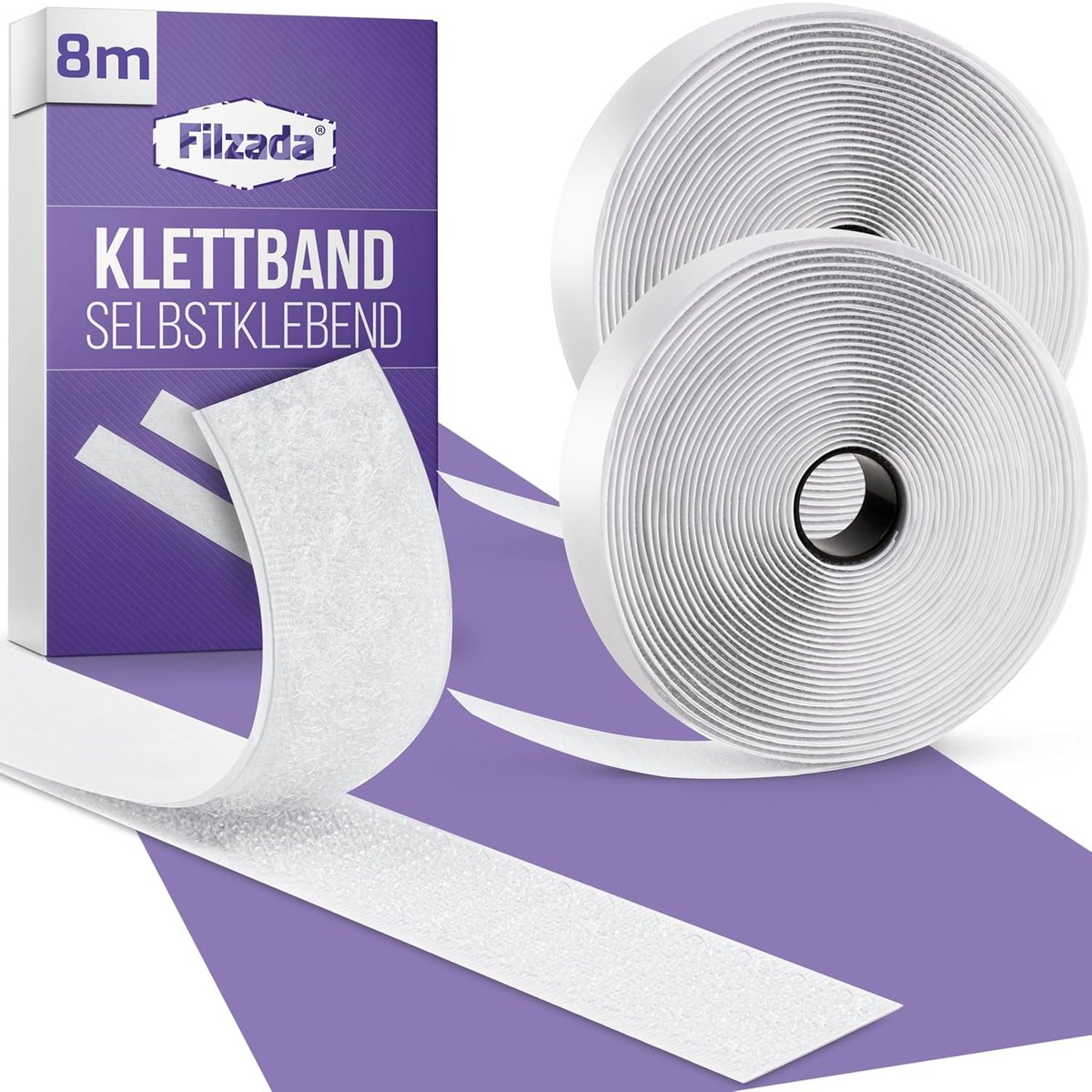 SnelShoppen - Dubbelzijdige Tape 8 Meter Extra Sterk - Zelfklevend Wit 20mm Breed - Ideaal voor Hobby, Decoratie, Thuis en Kantoor
