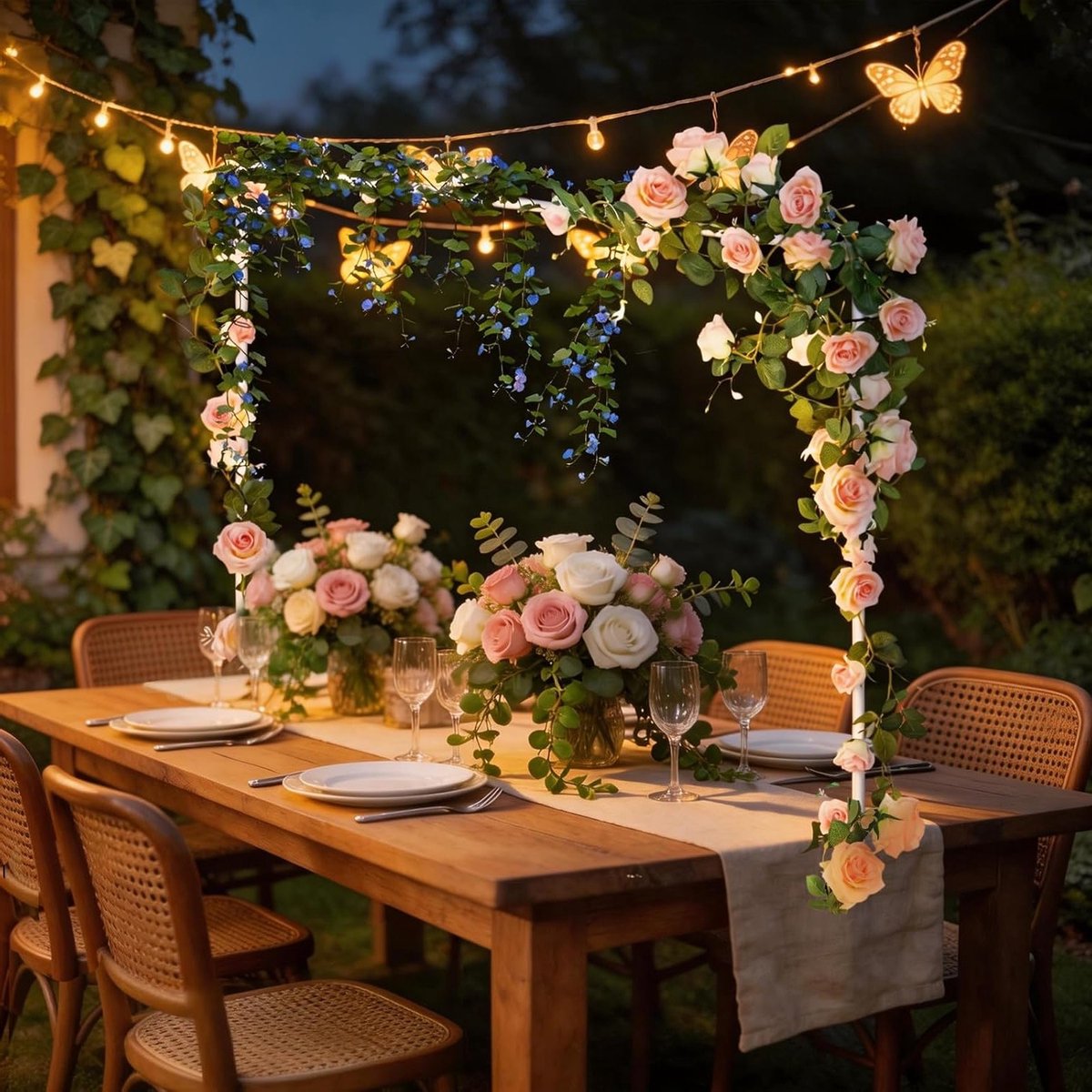 Tafelboog - Decoratief Frame - Feestdecoratie - Verstelbaar - 1 stuk - Wit