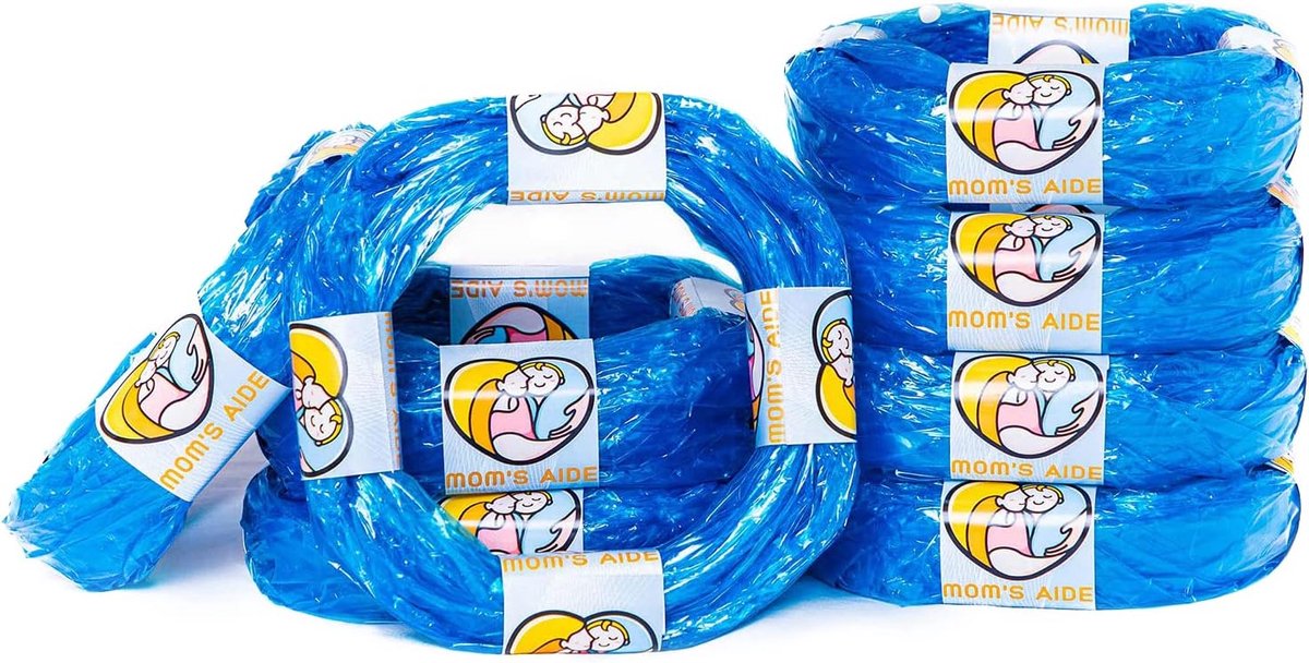 SnelShoppen - Mom's Aide Vervangingen voor Luieremmer, Compatibel met Diverse Merken, Sterk Barrière Materiaal, Blauw, 8 Stuks