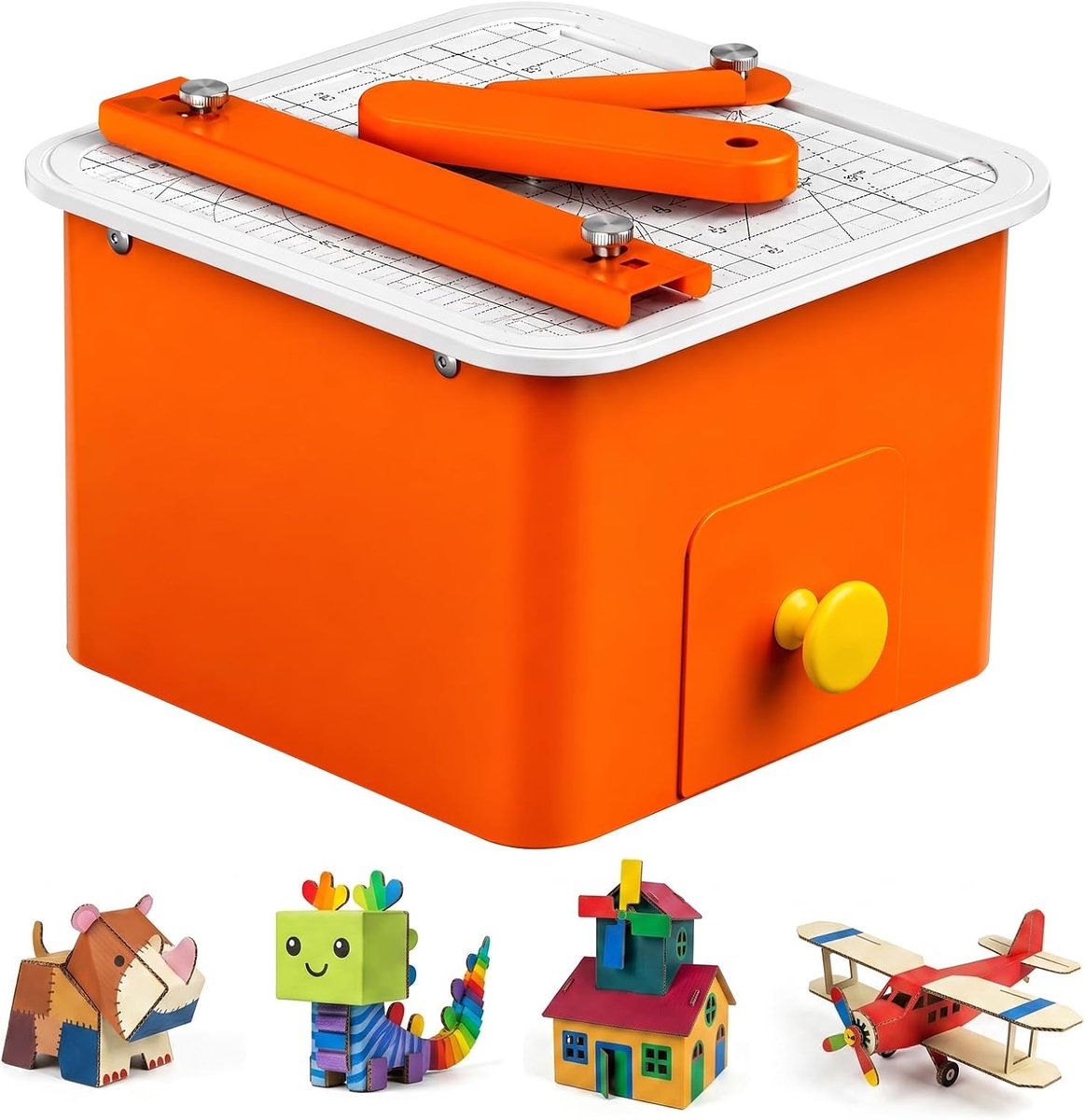 SnelShoppen - Elektrische Karton Snijder Voor Kinderen, Veilig DIY Knutselgereedschap, Bladloze Snijtechnologie, Creatieve Constructie Projecten, Incl
