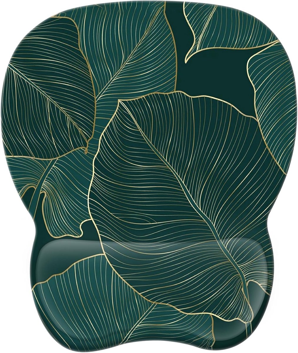 SnelShoppen - Ergonomische Gaming Mouse Pad met Polssteun, Ultra Dunne Geheugen Foam Muismat met Antislip Onderzijde, Ideaal voor Kantoor en Reizen, G