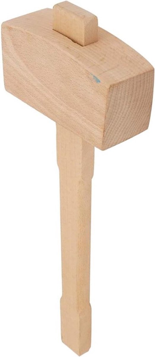 Ergonomische houten hamer voor houtbewerking en meubelmontage - hardhout - massief timmermansgereedschap - DIY - handvat voor beitels - snijwerk - hamer (Klein) (Groot)