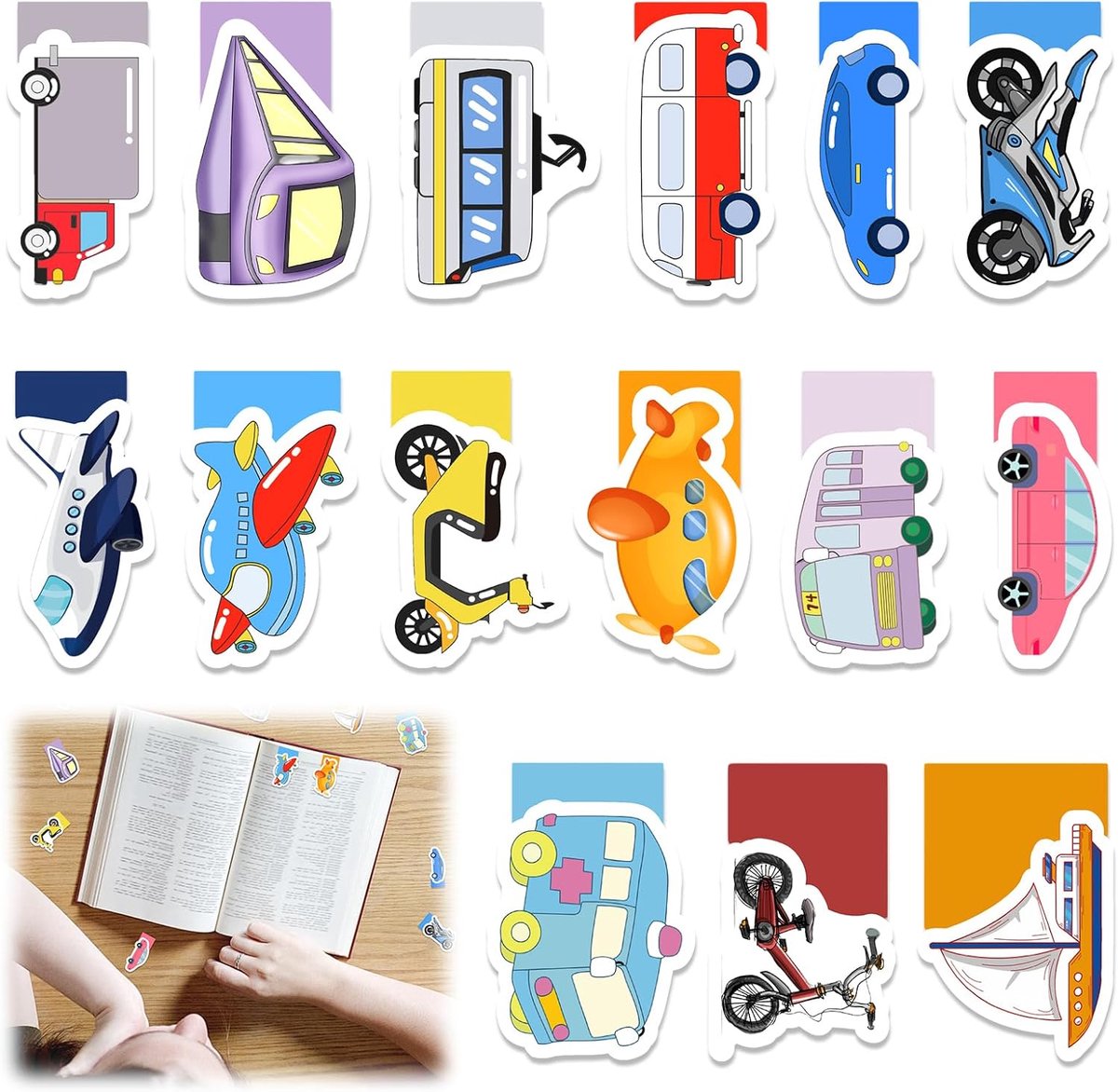 Thijox - Magnetische Boekenleggers voor Kinderen - 30 Stuks - Schattige Magische Dieren - Perfecte Cadeaus voor Jongens en Meisjes - Boekenliefhebbers