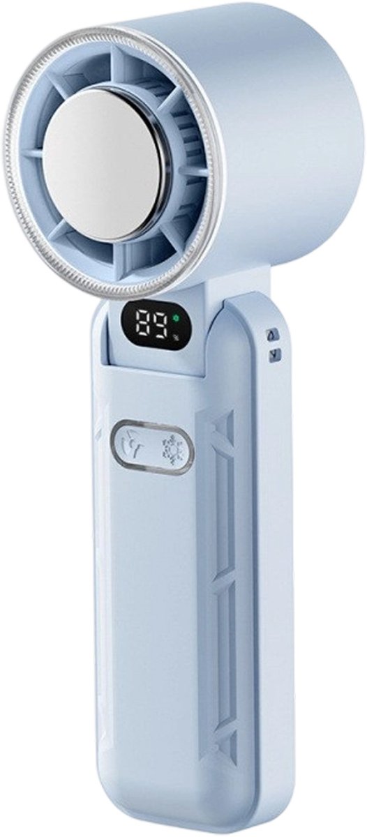 Draagbare ventilator, opvouwbaar, elektrisch, handmodel, mini, USB-oplaadbaar, voor reizen, buitenactiviteiten en kamperen