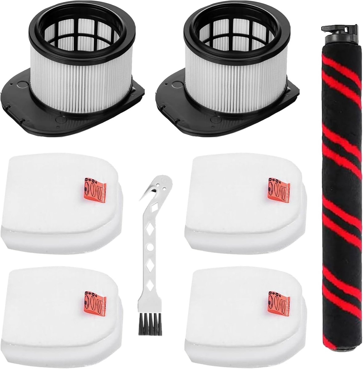 SnelShoppen - Filterborstel Accessoires voor Draadloze Stofzuiger - 11PCS - Geschikt voor Stratos IZ400EU IZ400EUT IZ420EU IZ420EUT - Anti Haar Wikkel