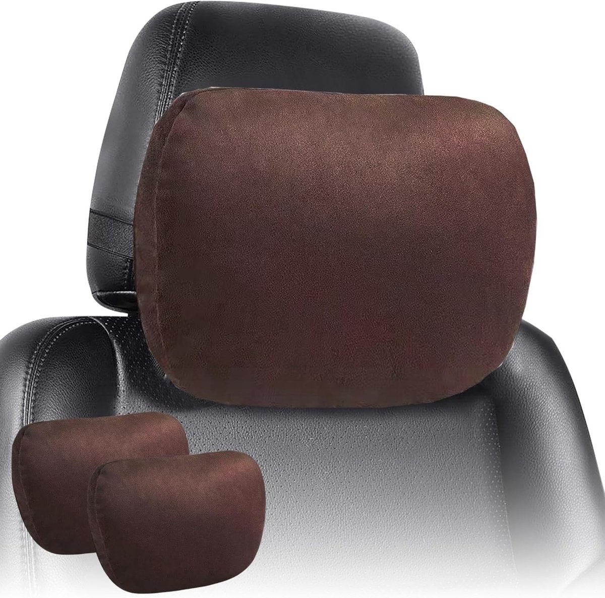 2x Ergonomisch Neksteunkussen voor Autostoel en Hoofd
