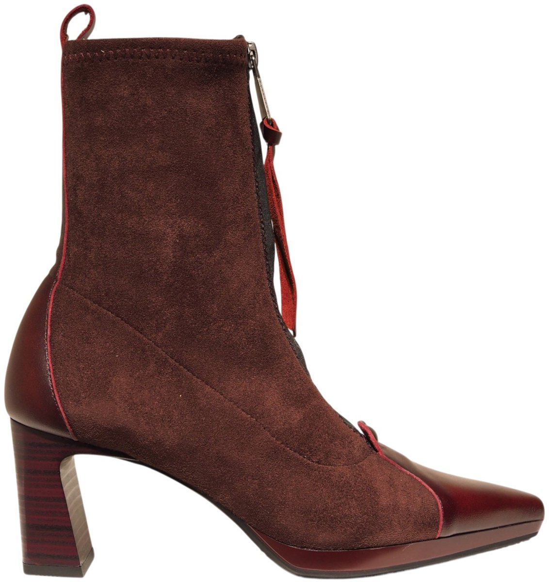 Hispanitas bordeaux stretch enkellaarzen HI265085