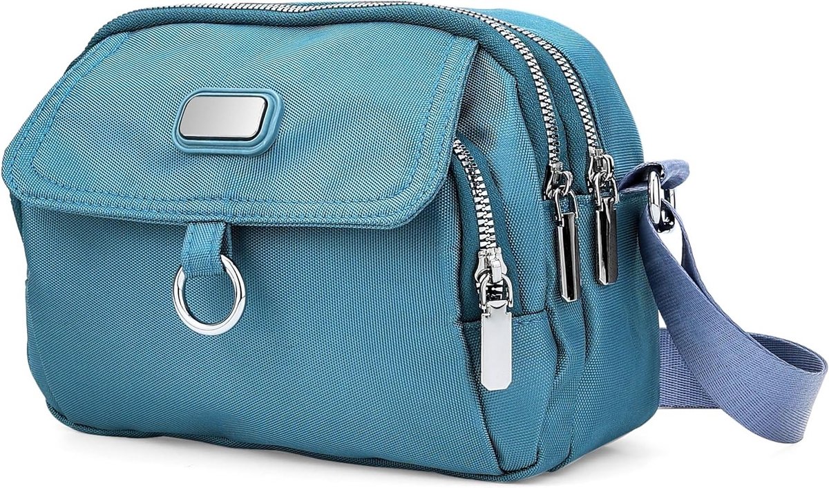 Waterdichte Nylon Schoudertas voor Dames in Licht Paars - Ideale Crossbody Tas voor Vrouwen, Handtas voor Dagelijks Gebruik en Vrijetijdsbesteding