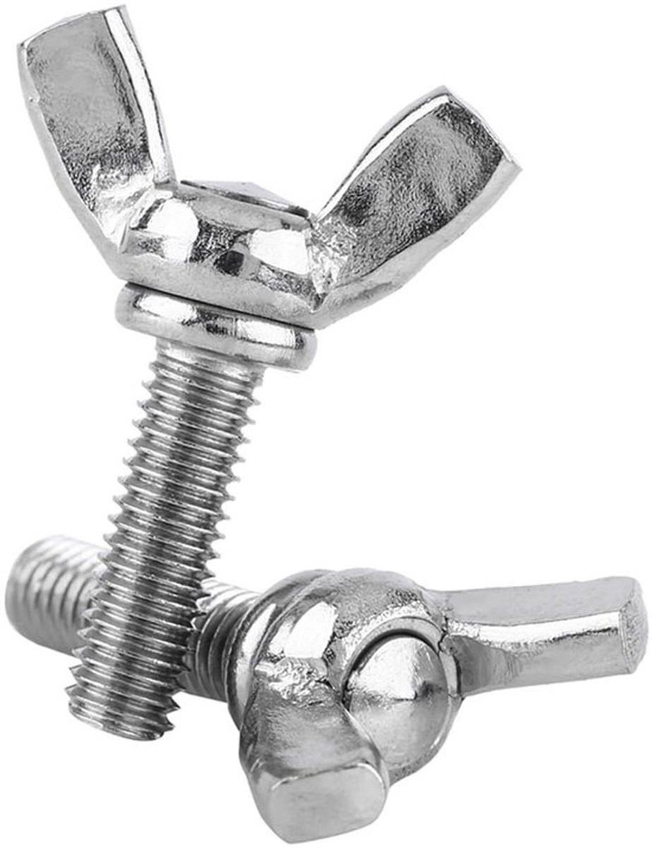 Vleugelschroeven 5 Stuks - Roestvrij Staal - M5 X 20 Mm - Machineschroeven - Bouten - Professionele Kwaliteit - Schroeven