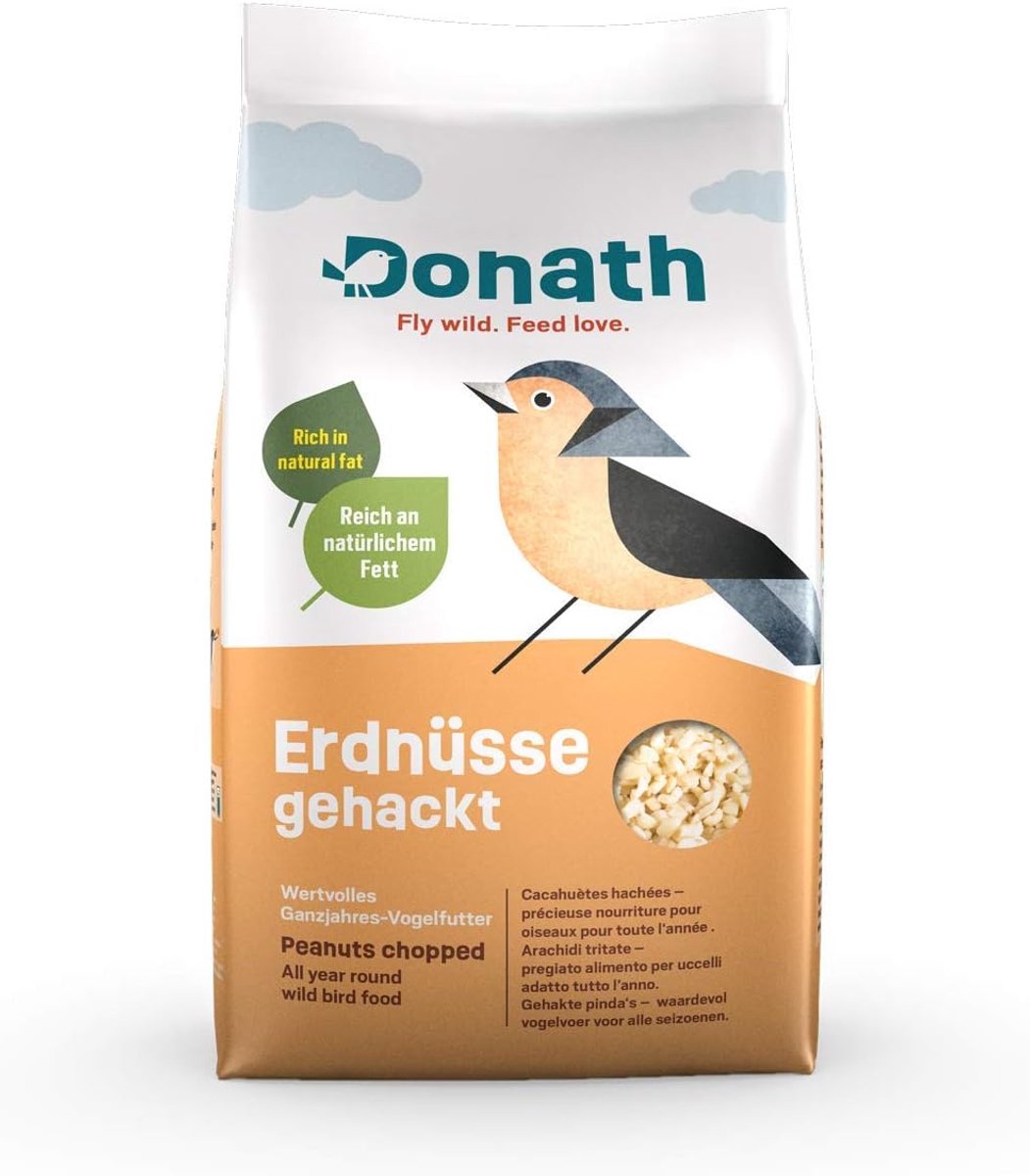 SnelShoppen - Donath Pinda's Gehakt Vlees - Rijk aan Natuurlijke Vetten - Waardevol Vogelvoer voor Alle Seizoenen - Hoogwaardige Ingrediënten - Perfec