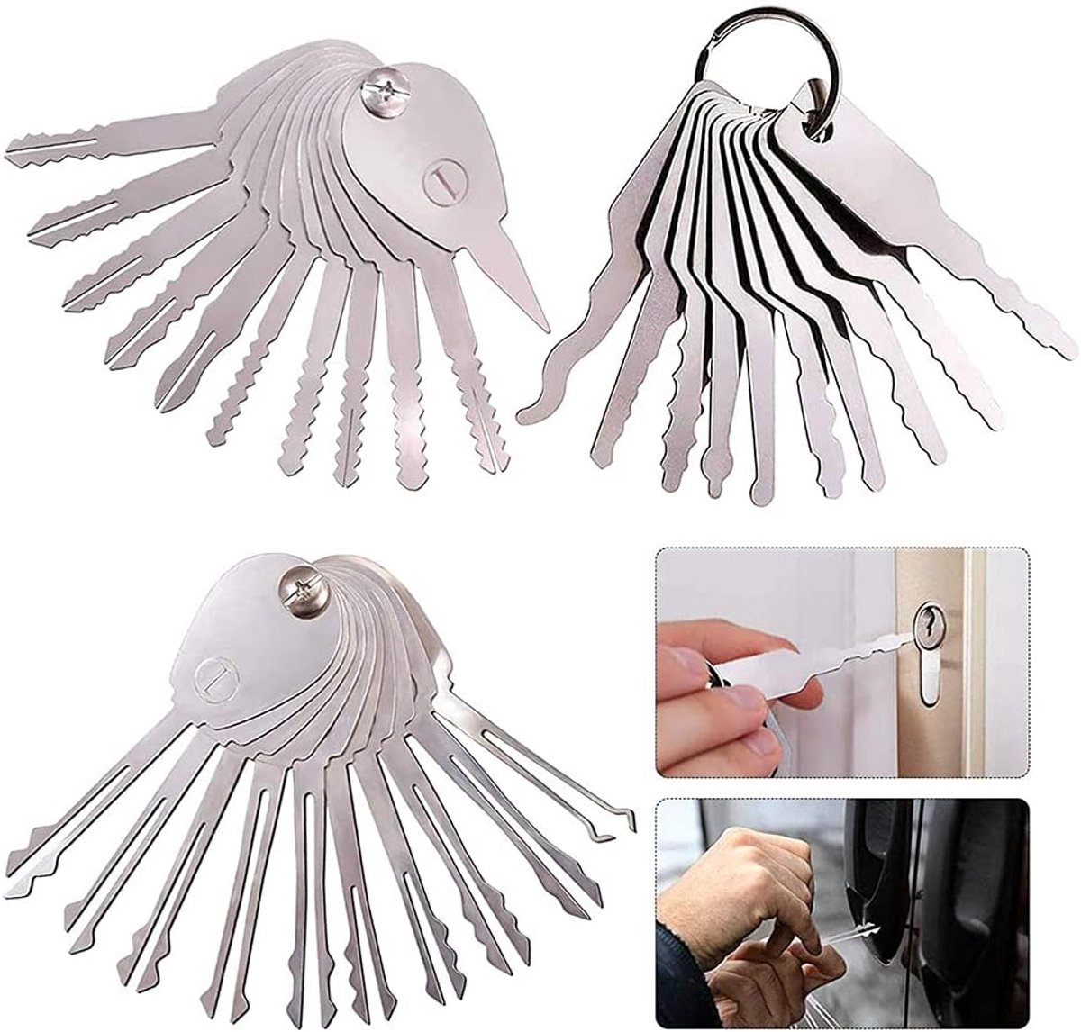SnelShoppen - 30-delige Huishoudelijke Reparatieset voor Sleutels, Multifunctionele Flip Sleutel, Compacte Gereedschapsset, Ideaal voor Beginners, Roe