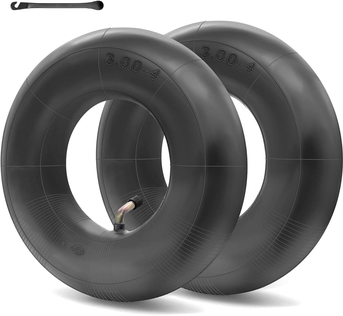 SnelShoppen - 2x Binnenband 3.00-4 voor Handtruck Wielen 260x85mm - Duurzame Rubber Hose met TR87 Ventiel - Perfect voor Handkar en Tuinwagen