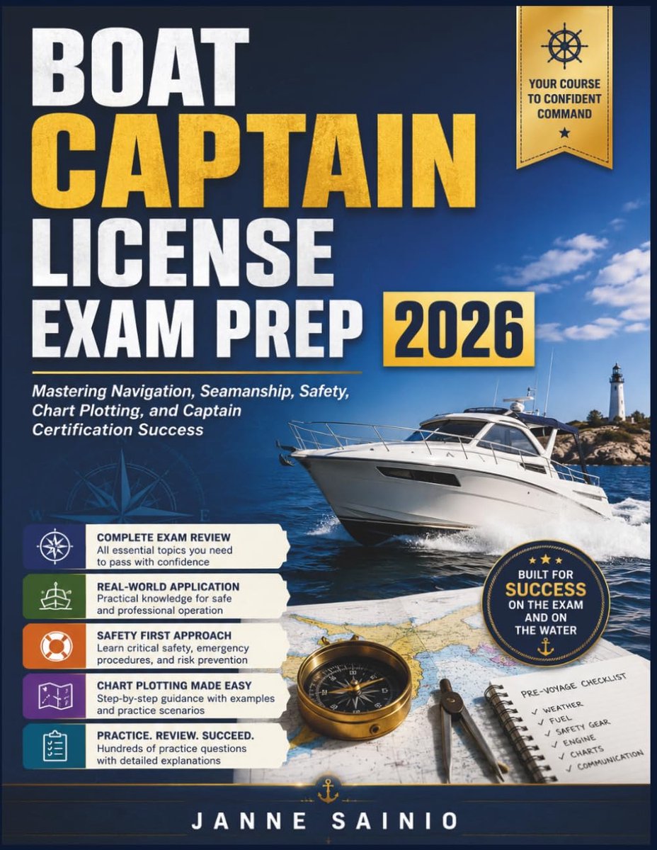 SnelShoppen - Boot Captain License Exam Prep 2026: Navigatie, Zeemanschap, Veiligheid, Kaart Plotten en Succes in Captain Certificering