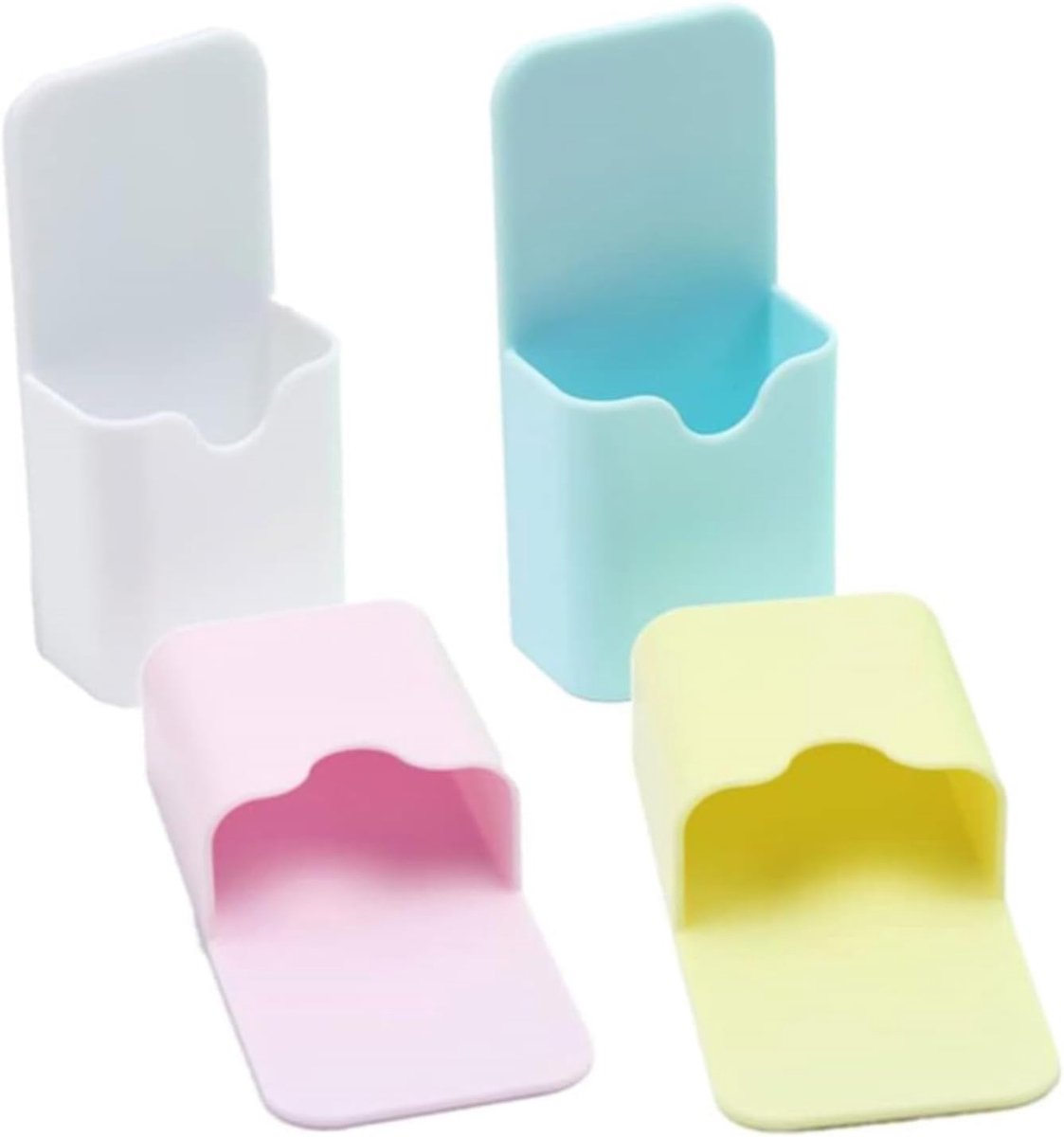 SnelShoppen - 4 Pcs Magnetische Pennenhouders, Bureau Organizer met Magneten voor Whiteboard, Koelkast, Kantoor en School, Pennenhouder, Markerhouder