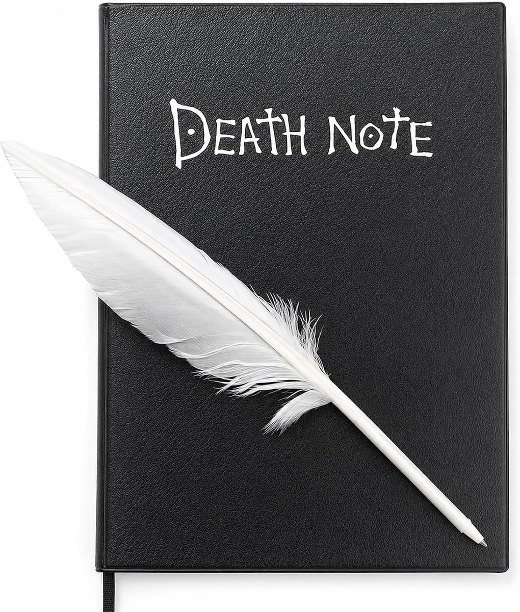 SnelShoppen - Anime Notebook Death Note, Cosplay Sketchbook, Fashion Journal, 15x21 cm, 148 pagina's, Perfect voor School, Kantoor & Creatieve Student