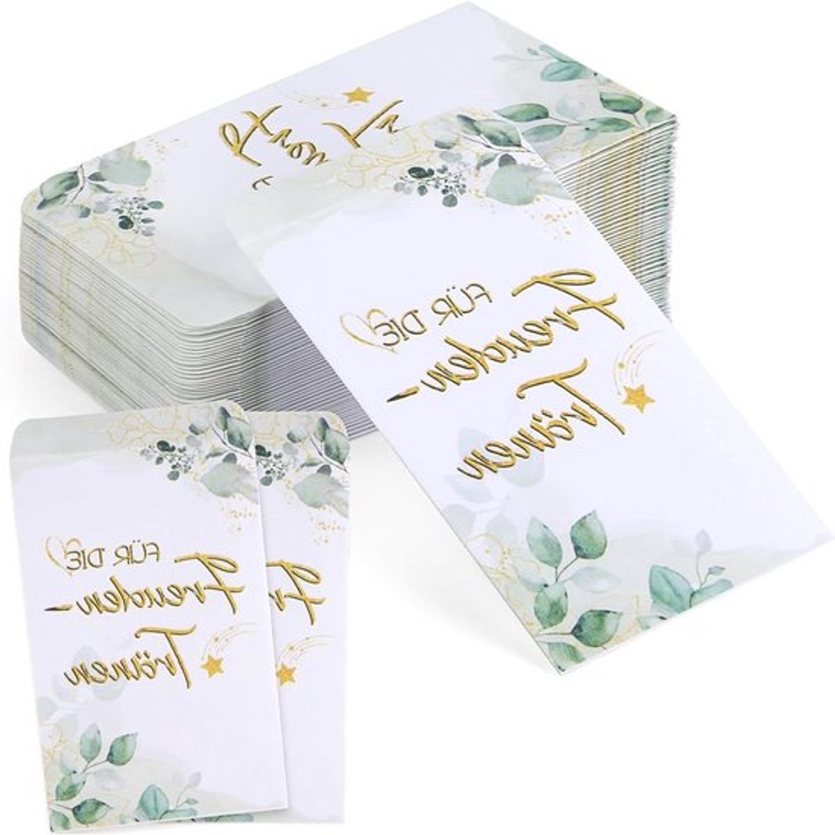 Zakdoekhouders voor bruiloft in papieren zakjes - 50 stuks - bruiloftsdecoratie en gastgeschenken