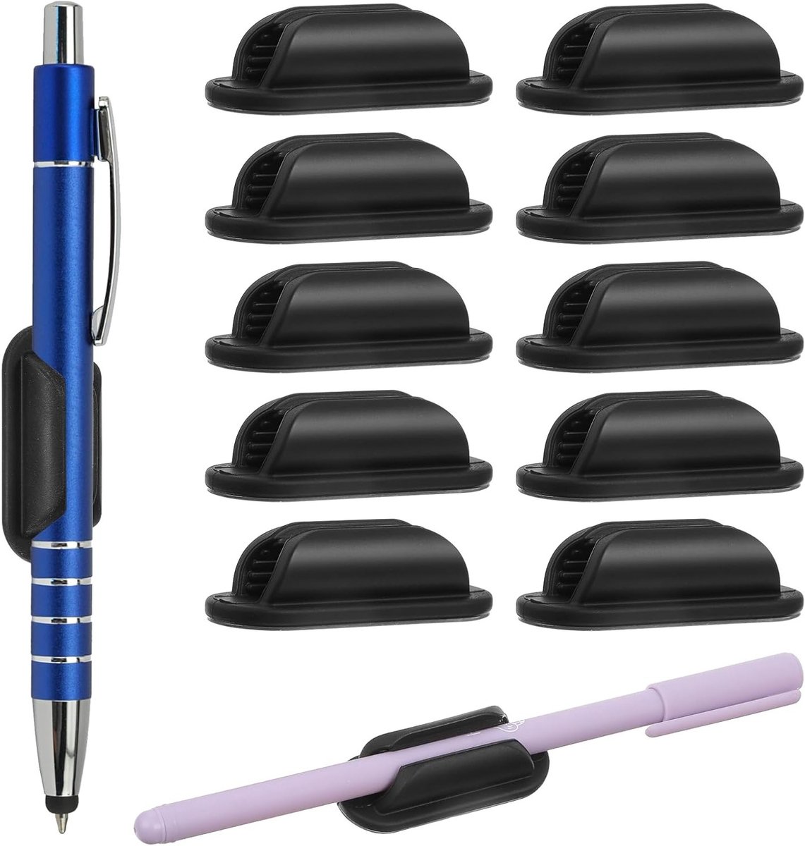 Zelfklevende Potloodhouders - 10 Stuks - Silicone Organizer voor Bureau, Wanden en Kantoorbenodigdheden, Ideaal voor Leraren en Studenten