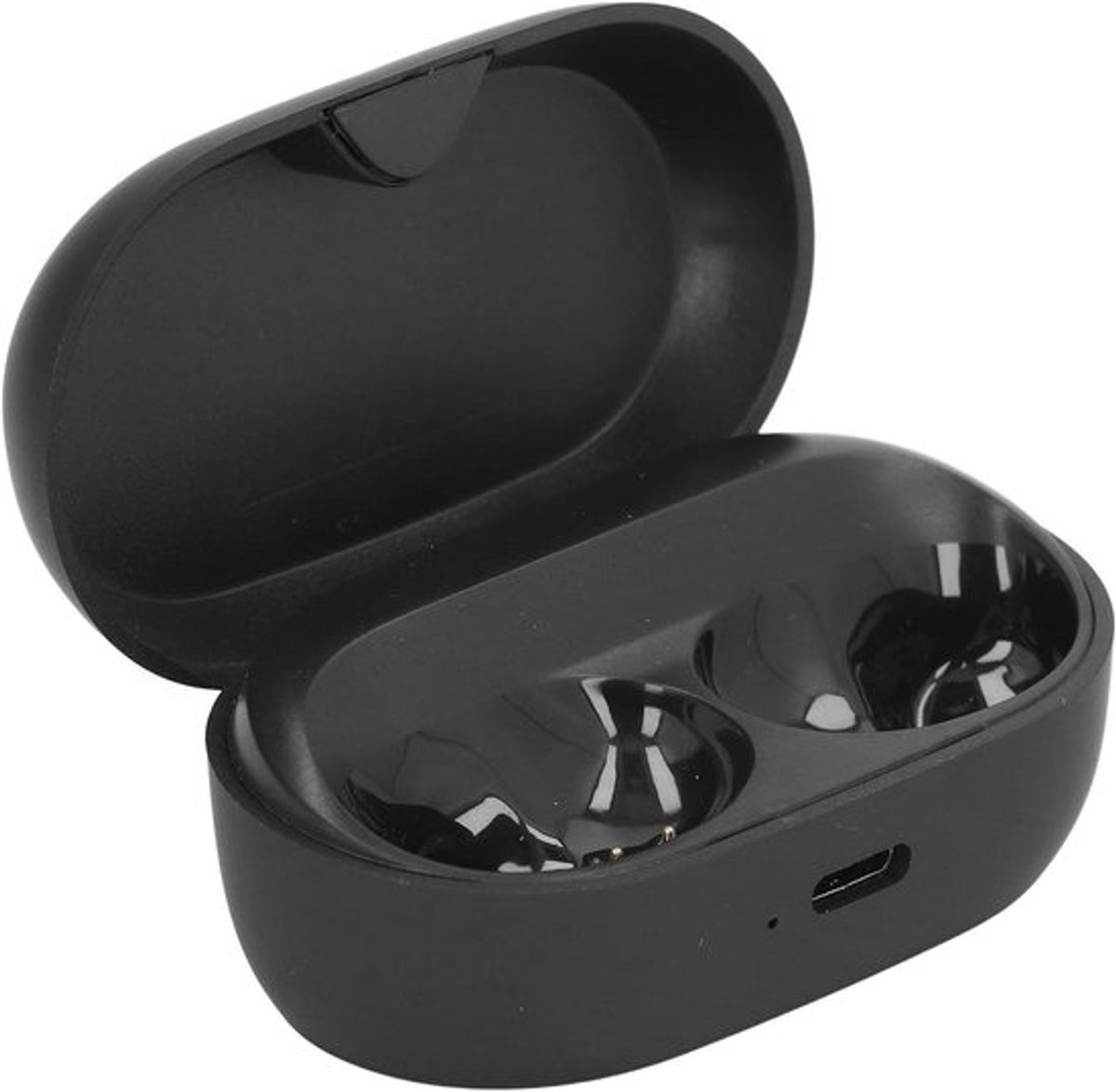 Oordopjes Oplaaddoosje Zwart met Indicatielampje, USB C 600mAh. Magnetisch Oplaaddoosje voor Oordopjes, Vervangende Case voor 7 Pro en 7 Active. Geschikt voor 7 Pro, Duurzaam Ontwerp.