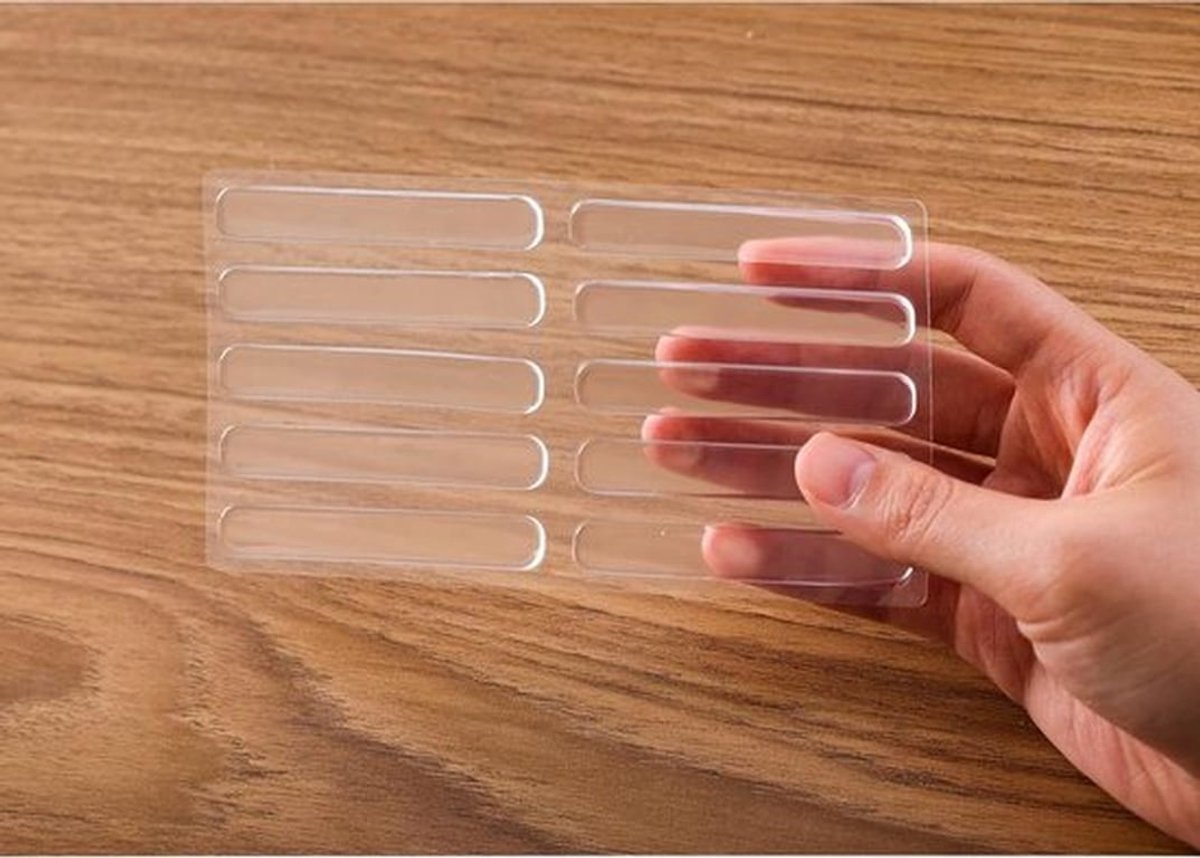 Transparante rubberen bumperstrips - 20 stuks, antislip voor glazen tafelblad, zelfklevend, zachte sluiting, muurbescherming