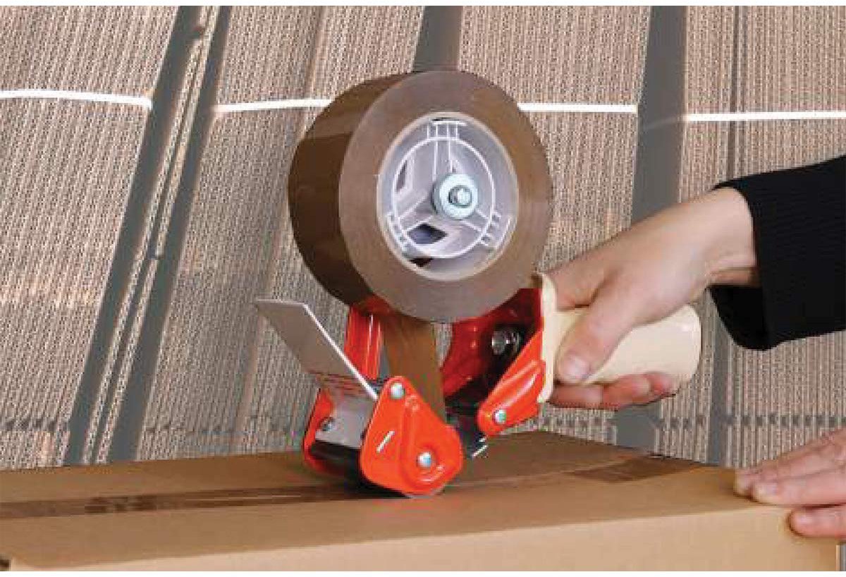 SnelShoppen - Handmatige Packing Dispenser voor 66x50 en 132x50 Tape Rollen - Lichtgewicht en Duurzaam met Instelbare Frictie