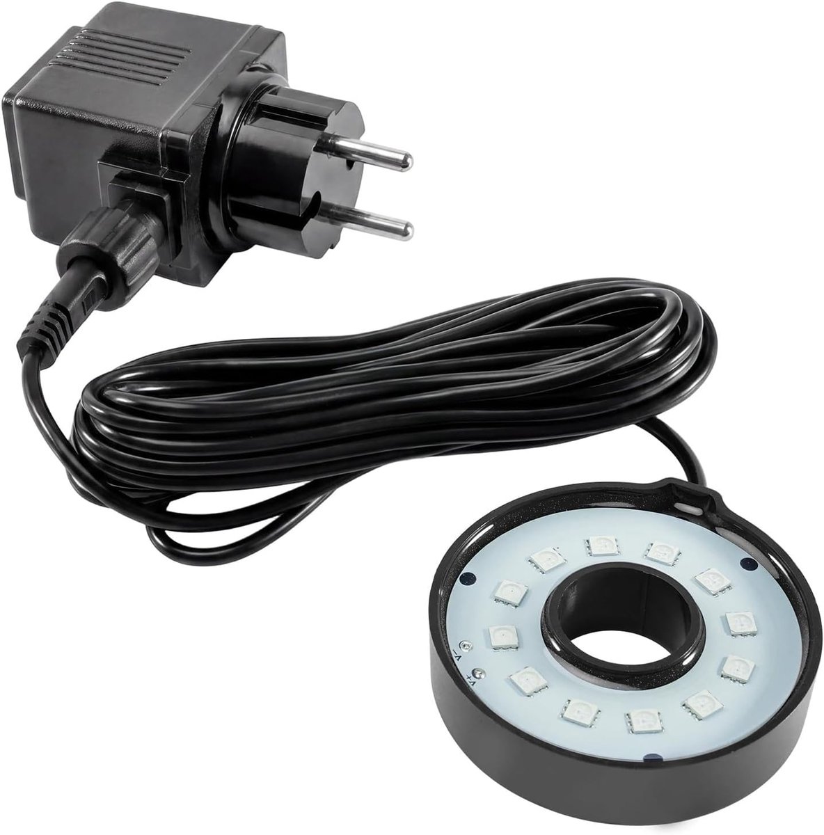 LED Ring Fonteinlamp - Waterdichte Vijverlamp - Buitenverlichting Decoratie - 7 Kleur Modes - 4.9 m Kabel - Niet gespecificeerd
