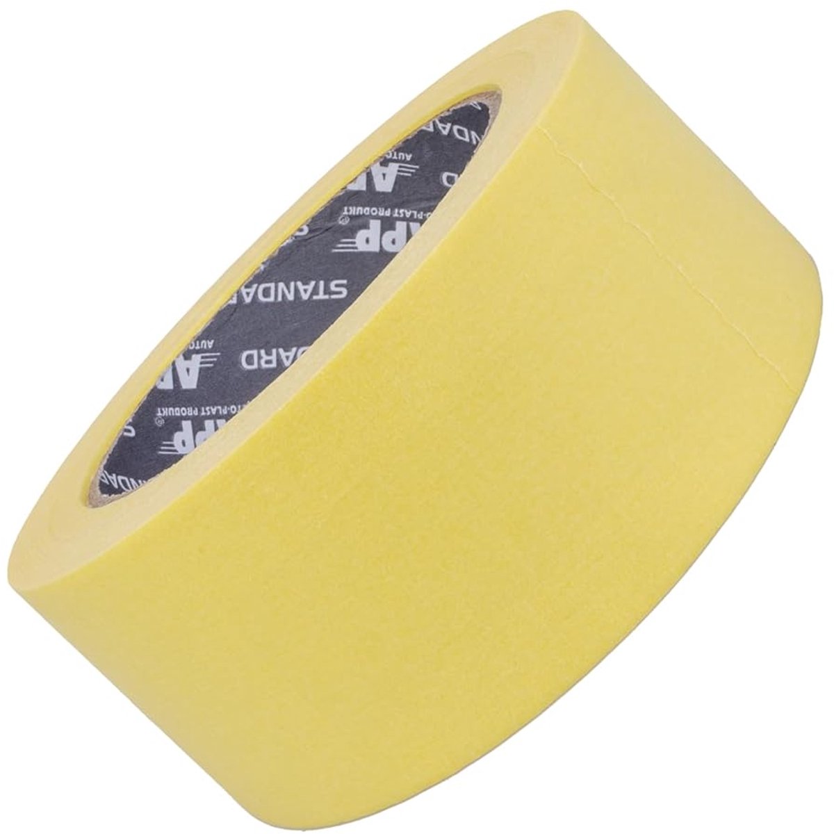 SnelShoppen - APP standaard 60 °C schilder tape 48 mm - veelzijdige crepe tape voor schilderen, oplosmiddelvrij, verwijderbaar zonder resten, temperat