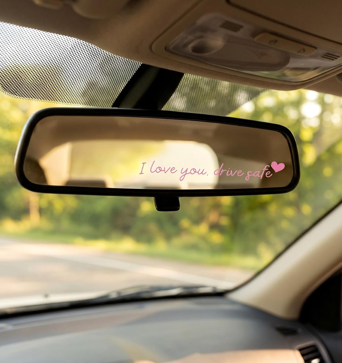 SnelShoppen - 10 Stuks I Love You Drive Safe Stickers, Vinyl Afneembaar Waterdicht voor Auto en Motorfiets, Inspirerende Boodschappen voor Verkeersvei
