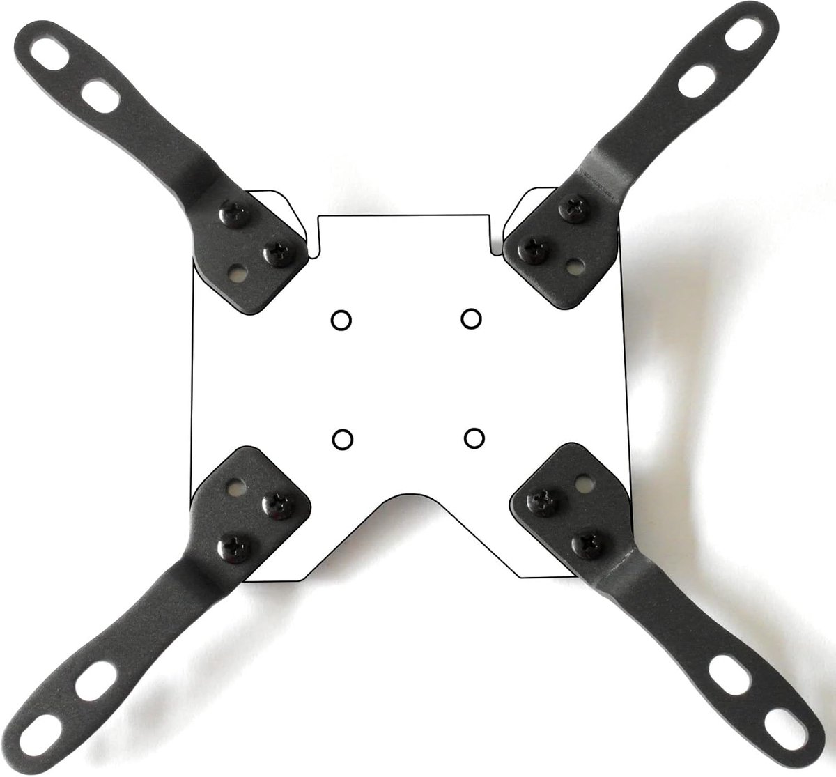 VESA-adapters voor monitorbeugels - Verlenging 10 cm - 4 stuks