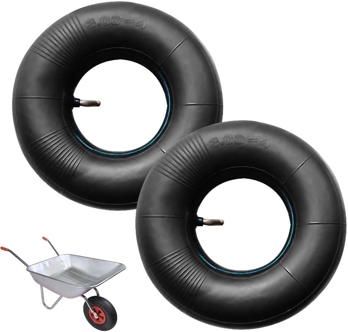 SnelShoppen - Handtruck Binnenband 3.00-4, 260 x 85 mm - Set van 2 - Schokabsorberend, Hoogwaardige Isobutyleen Isopreen - Perfect voor Tuin, Camping