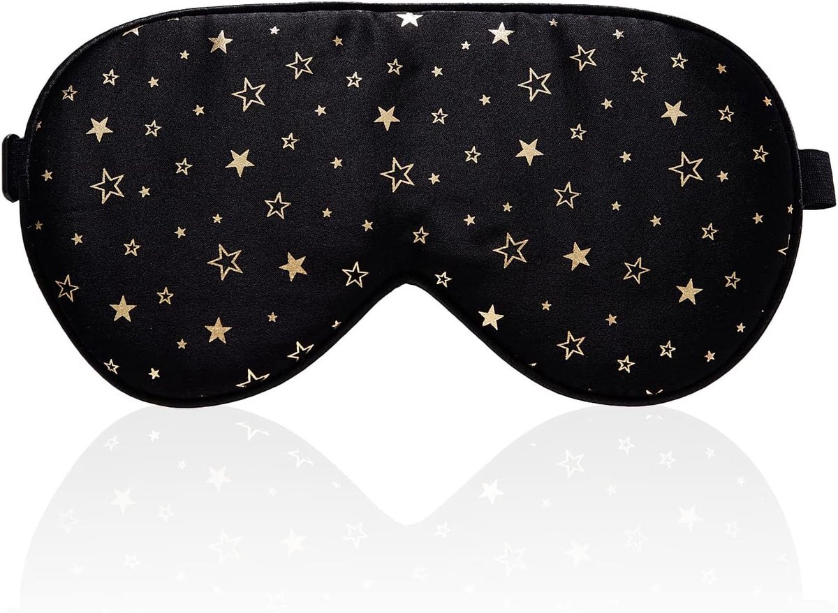 Thijox - 100% Zijde Slaapmasker met Verstelbare Riem, Comfortabel en Superzacht Oogmasker voor Ultieme Slaaphulp, Ideaal voor Thuis, Reizen, en Medita