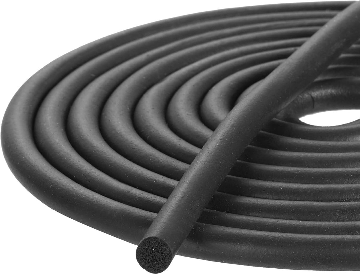 SnelShoppen - Foam Seal Strip 5mm diameter x 2m lang EPDM rubber voor geluidsreductie, sch