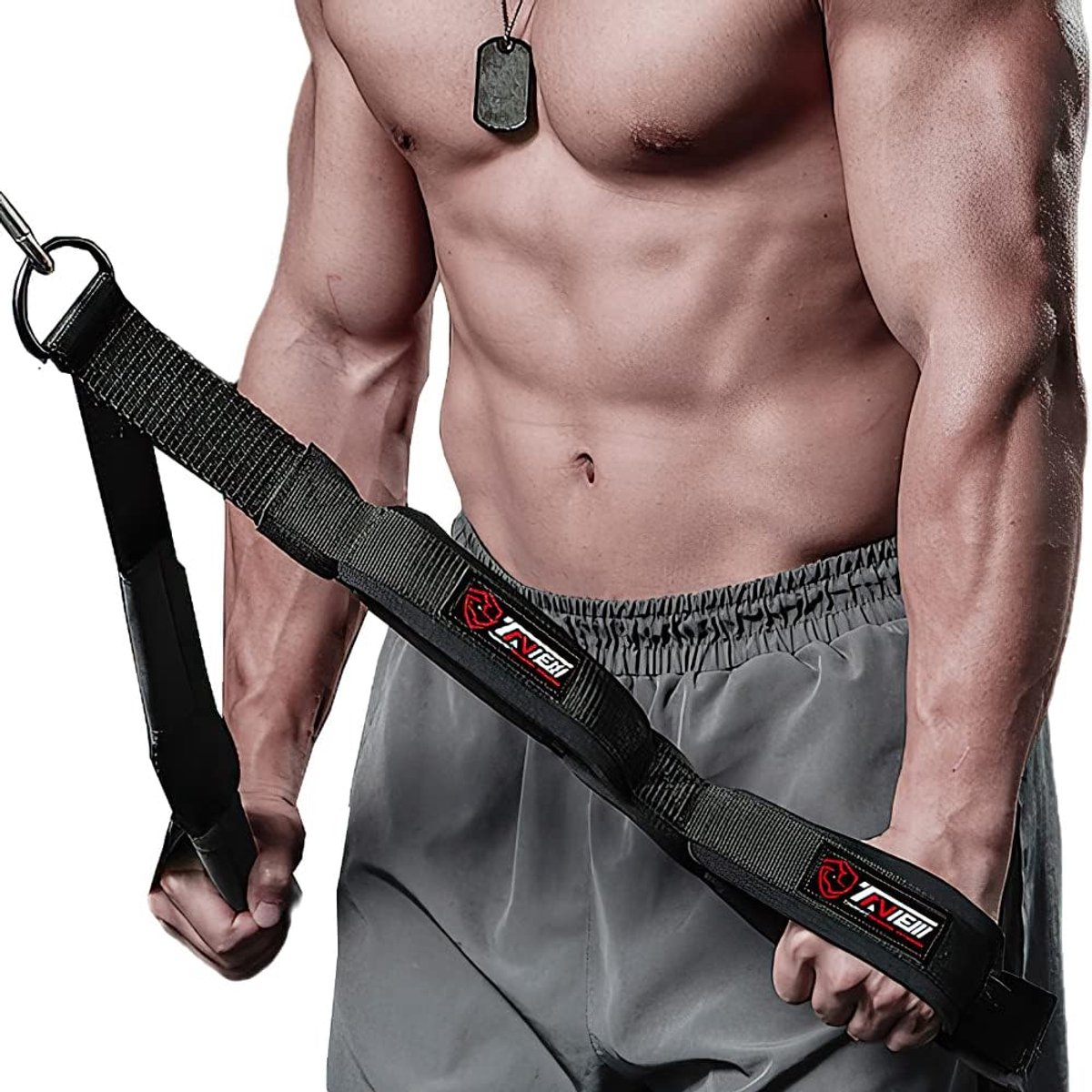 SnelShoppen - Tricep Rope Cable Attachment - Verstelbare Triceps Pull Down Rope met Twee Lengtes - Brede Bewegingsvrijheid - Premium Materialen - Idea