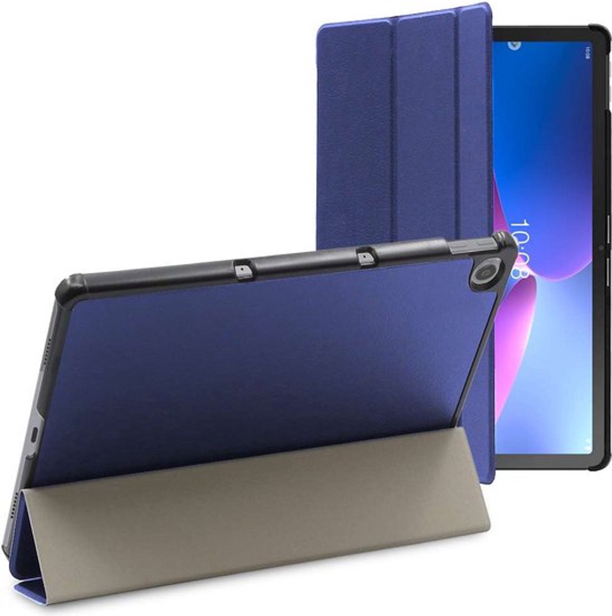 ebestStar - Hoes geschikt voor Lenovo Tab M10 Plus 10.6 (Gen 3), Slanke Design PU Lederen Etui, Automatische Slaap/Wake, SmartCase hoesje, Donkerblauw