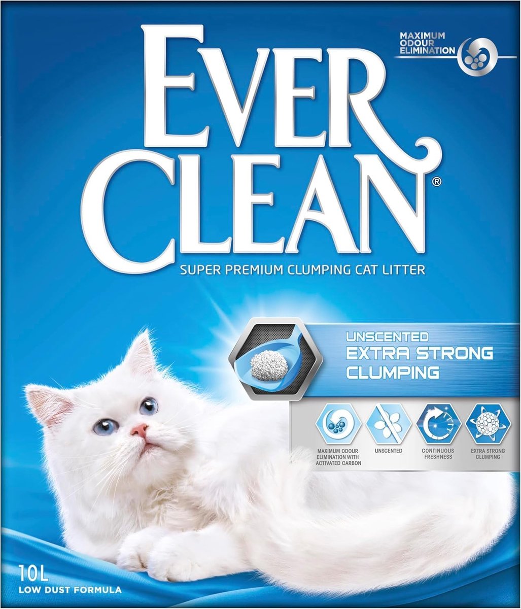 Thijox - Extra Sterk Klanterend Kattenbakvulling 10 Liter, Geurvrij, Klontvorming, Ideaal voor Huiskatten, Dierbenodigdheden, Kattenaccessoires