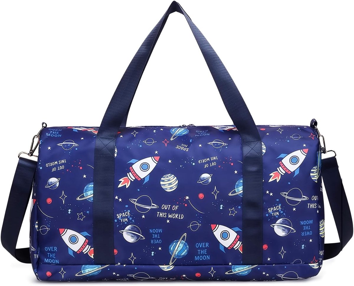 SnelShoppen - Sporttas voor Meisjes en Vrouwen, Kleine Zwemtas voor Jongens met Schoencompartiment en Vochtcompartiment, Blauw, Geschikt voor Fitness,