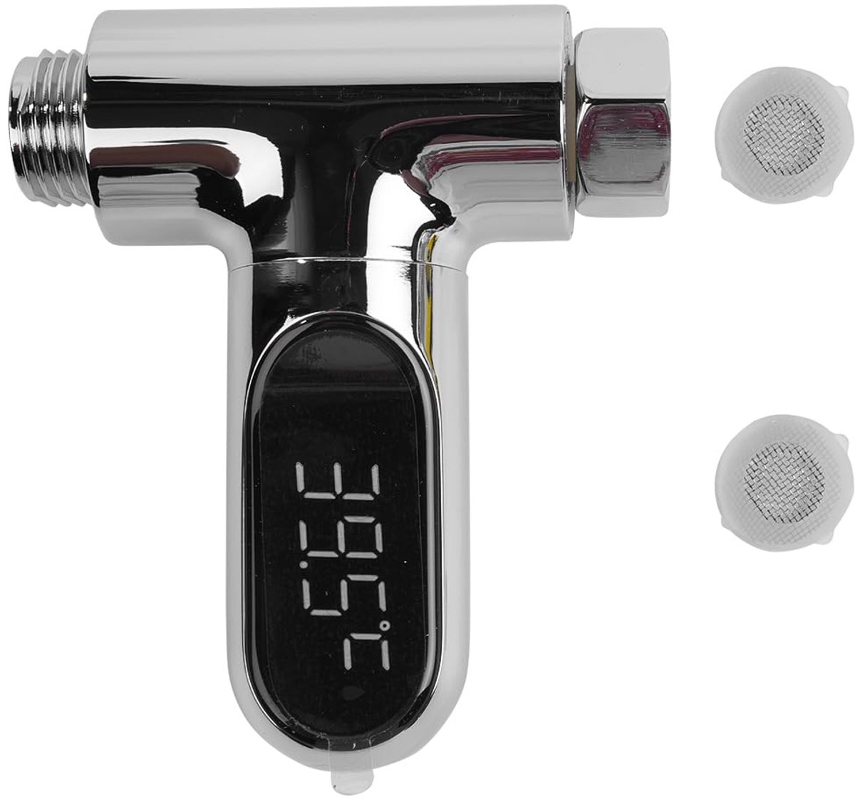 Thijox - Sarini LED Digitale BadThermometer 0-100℃ | Real Time Waterstroom | 360° Roterend Scherm | Veilig Douchen | ABS+PC Materiaal