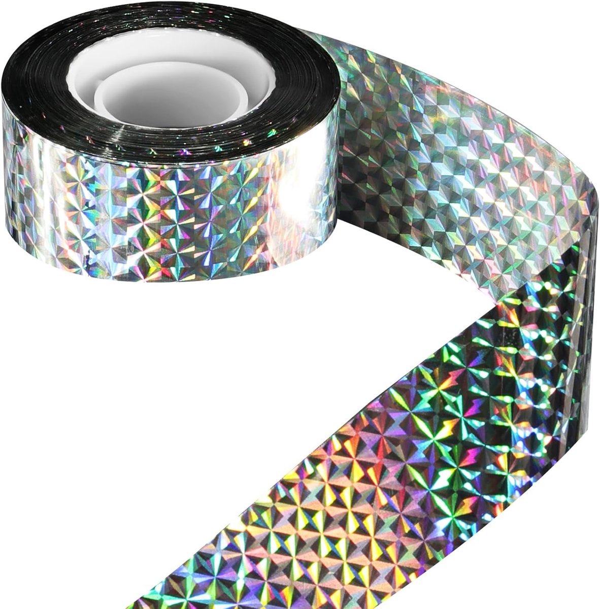 SnelShoppen - Reflecterende Vogel Afschrik Tape 80m - Dubbelzijdige Holografische Tape - Duurzaam PET Materiaal - Perfect voor Tuin, Camping en Buiten