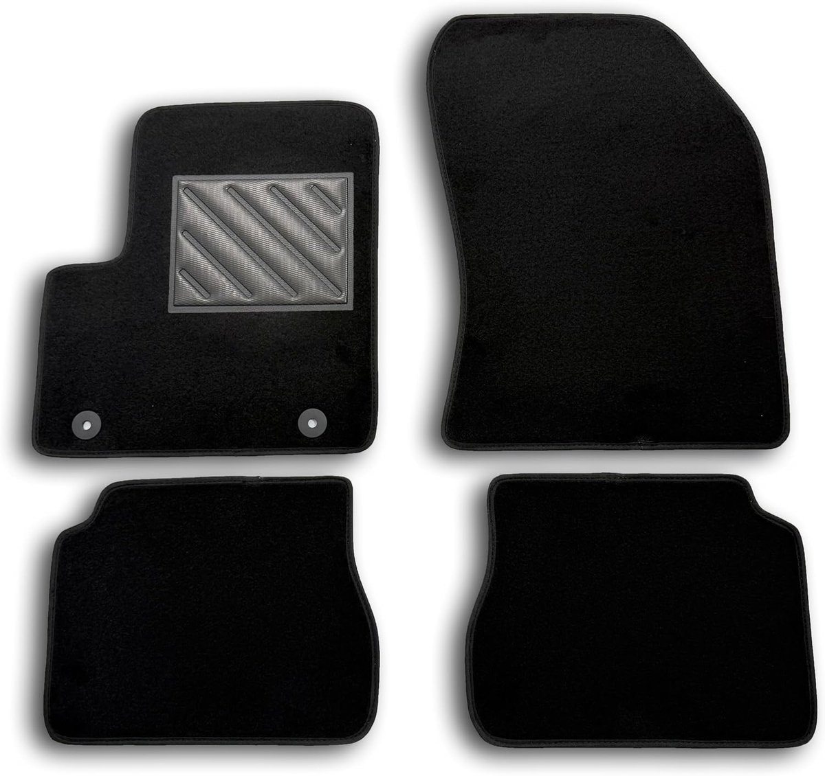 SnelShoppen - Floor Mats voor Opel Corsa-e 2020-2024 Elektrisch - Perfecte Pasvorm - Antislip Rubber - Versterkte Hielbescherming - Niet Geschikt voor