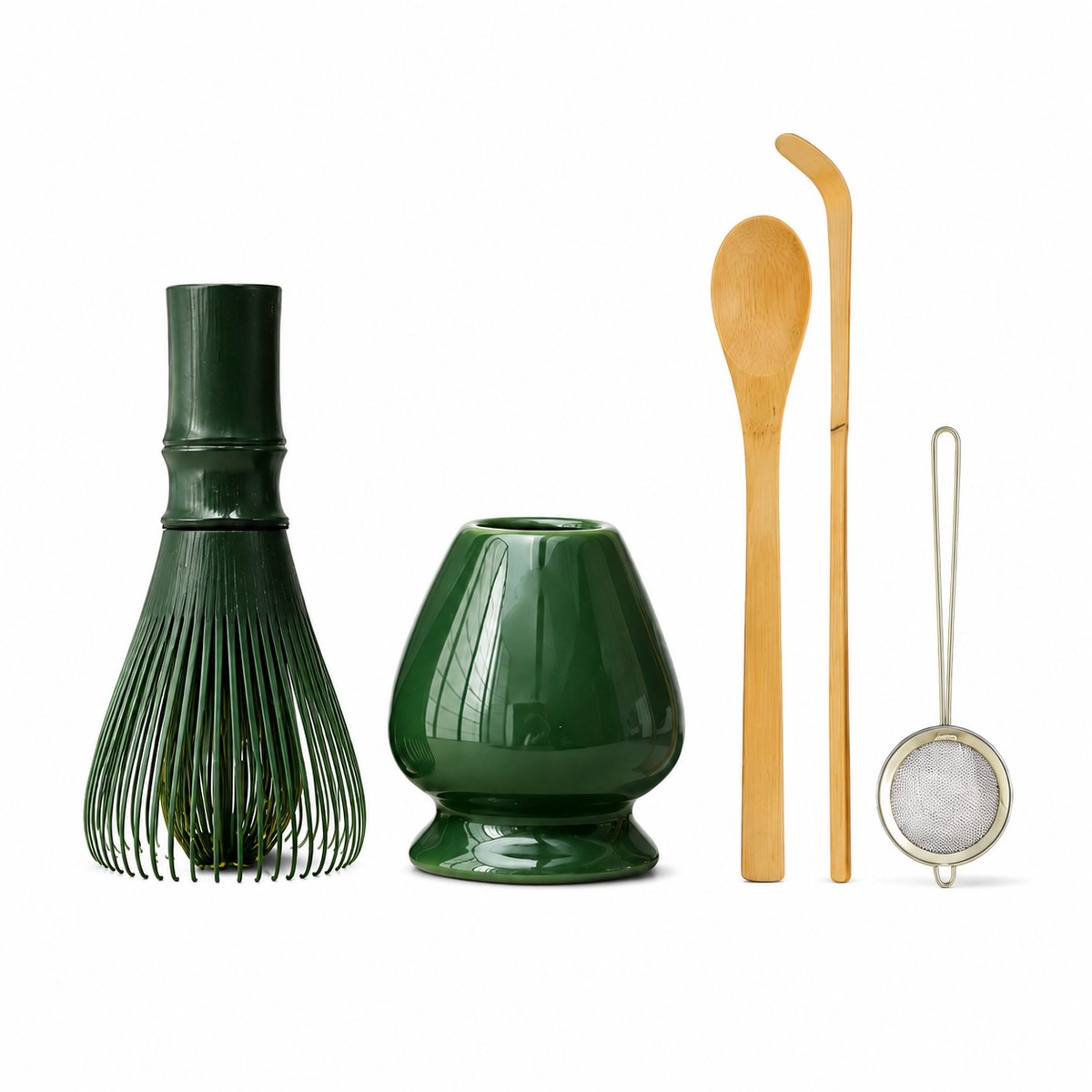ZYLARO Matcha Set - 5-delig - Matcha Starterkit - Matcha Klopper - Matcha Lepel - Matcha Thee Set