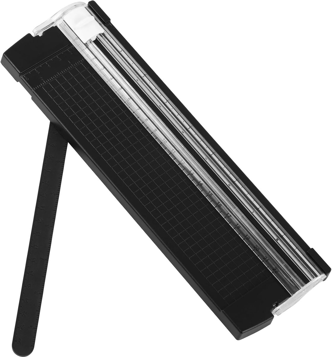 SnelShoppen - Paper Cutter A4 Snijmachine met Automatische Veiligheidsbescherming en Zijregel voor Standaard Snijden, Knutselen met Kaarten, Labels, F