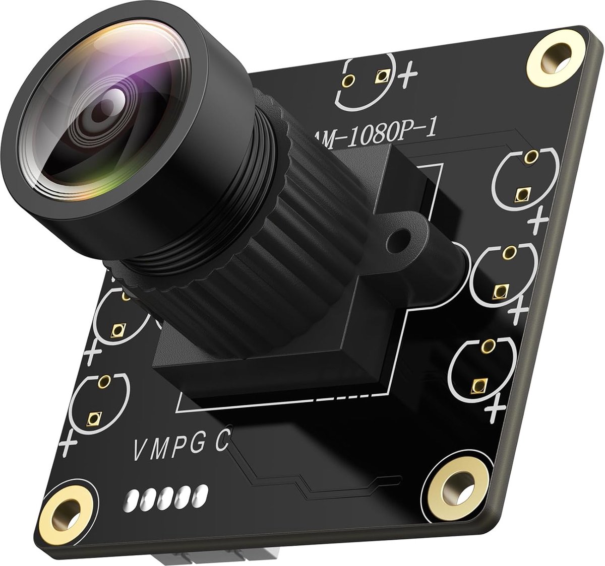 SnelShoppen - 1080P USB 2.0 UVC Camera met 130° Groothoek Lens, Plug & Play voor PC, Raspberry Pi, Jetson Nano, Ondersteunt Windows, Linux, Android en