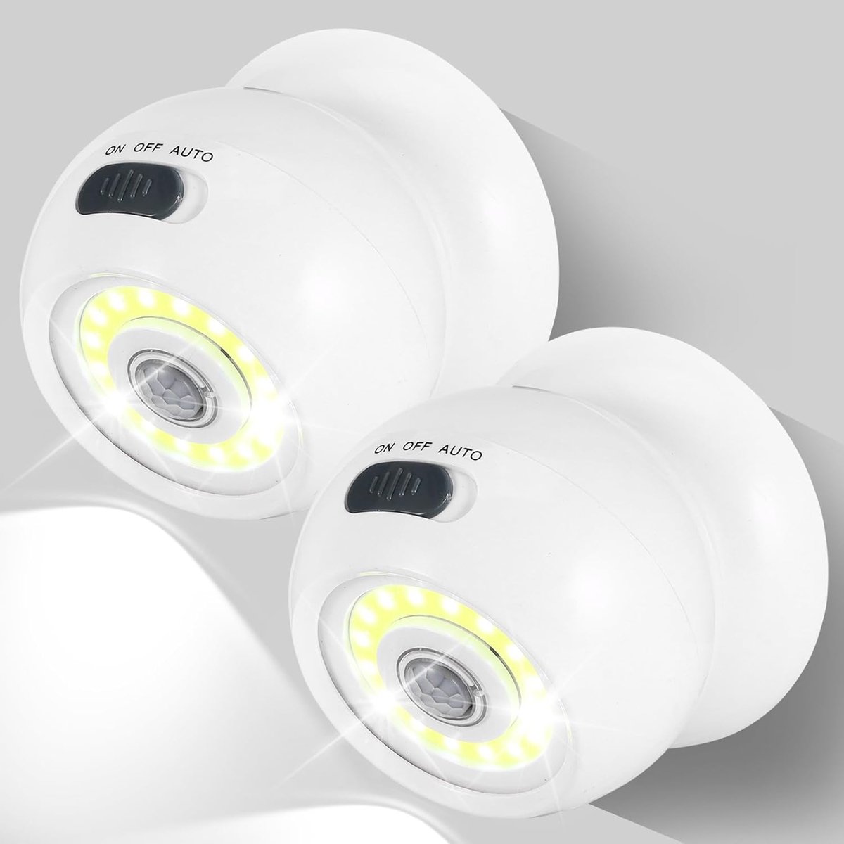SnelShoppen - Draadloze Bewegingssensor Buitenverlichting - Accu Gevoede Spotlamp voor Beveiliging, Tuin, Garage, Patio, Trap, Hal, Wand, Schuur - IP4