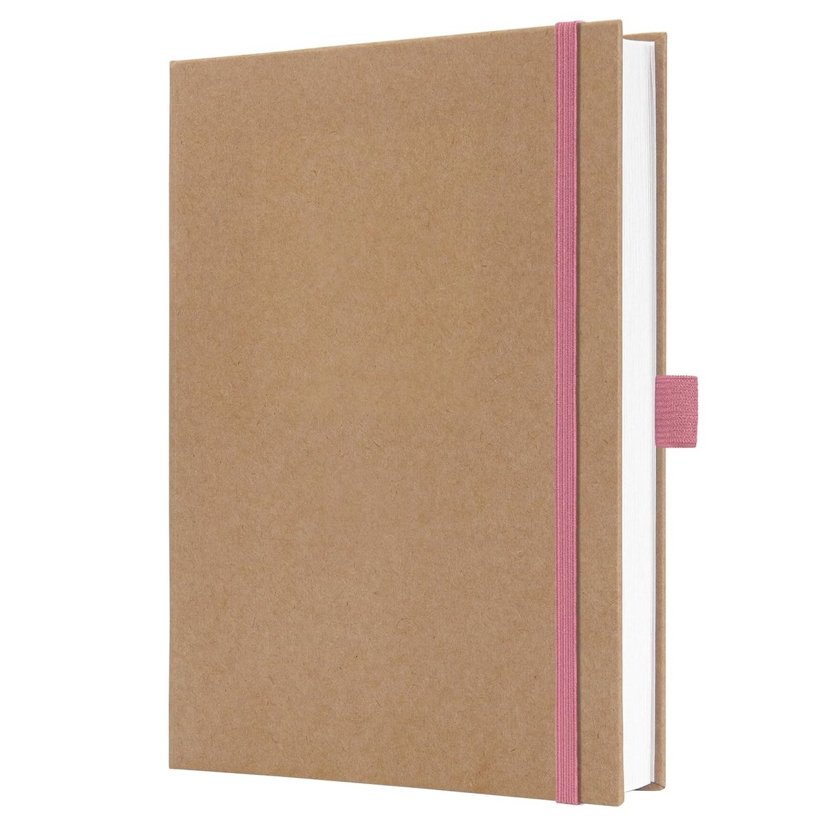 SnelShoppen - Notitieboek A5 Blank - 192 Pagina's - Pure Pink - 100 g/m² - FSC-gecertificeerd - Vegan - Ideaal voor Creativiteit en Ideeën