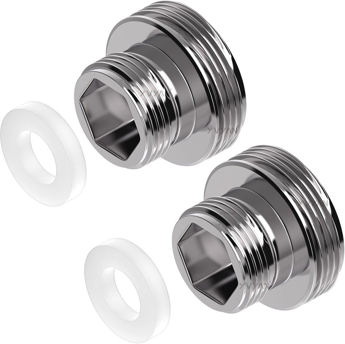 SnelShoppen - 2pcs M16 naar M22 Kraan Adapters, Draadadapter voor M16 en M22 Mannetjesdraad, Geschikt voor Keukenkranen, Waterbesparende Waterfilter,