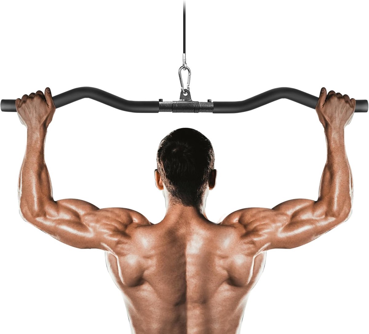 SnelShoppen - Lat Pulldown Bar - Pull Rod Cable Machine Attachments voor Home Gym - Multifunctionele Lat Beam Fitness Pull-Up Bar voor Krachttraining