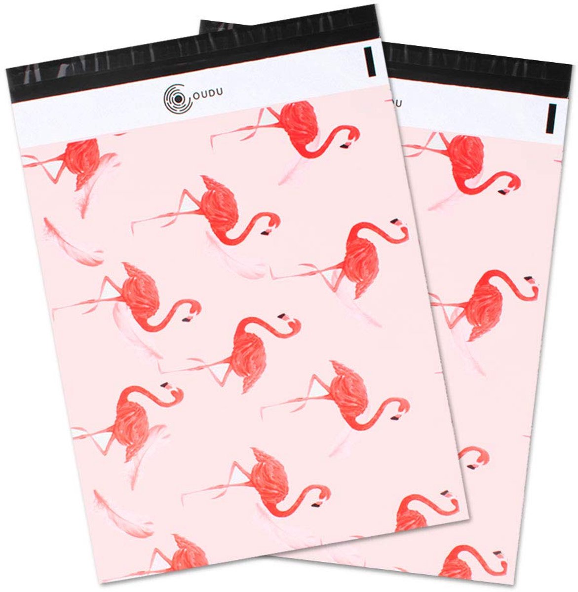 SnelShoppen - 100 stuks plastic verzendzakken, verzend enveloppen, 25x35cm, waterdicht, zelfklevend, roze, ideaal voor verzending, webshop, cadeauverp
